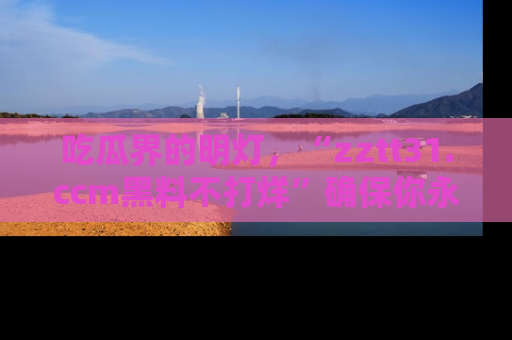 吃瓜界的明灯，“zztt31.ccm黑料不打烊”确保你永不迷路！