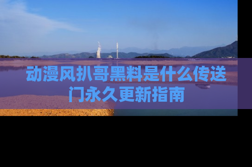 动漫风扒哥黑料是什么传送门永久更新指南