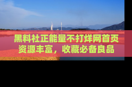 黑料社正能量不打烊网首页资源丰富，收藏必备良品