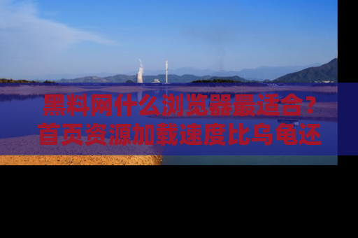黑料网什么浏览器最适合？首页资源加载速度比乌龟还慢的体验真心吐槽！