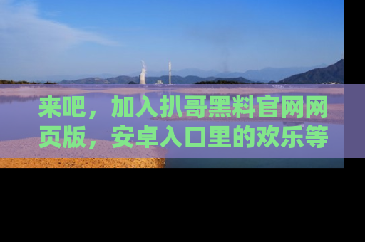 来吧，加入扒哥黑料官网网页版，安卓入口里的欢乐等着你！