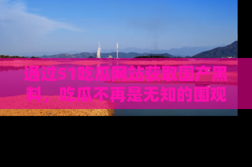 通过51吃瓜网站获取国产黑料,吃瓜不再是无知的围观者