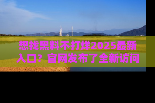 想找黑料不打烊2025最新入口？官网发布了全新访问指南！