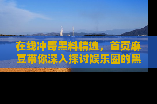 在线冲哥黑料精选,首页麻豆带你深入探讨娱乐圈的黑暗面
