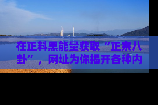 在正料黑能量获取“正宗八卦”,网址为你揭开各种内幕故事!